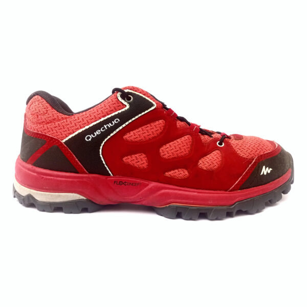 Quechua Decathalon Sneakers (Red Black) Hiking Trail - Image 2