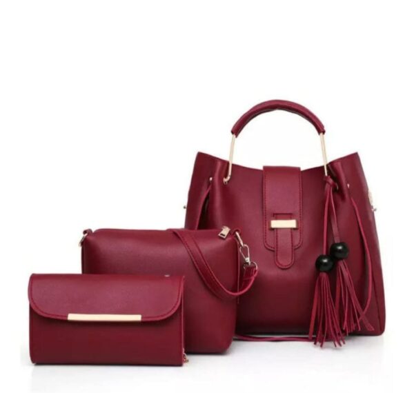 Dark Brownish Red Stylish Handbag