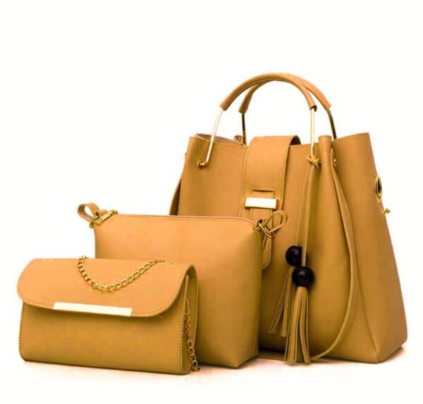 Stylish Beige Ladies Handbag