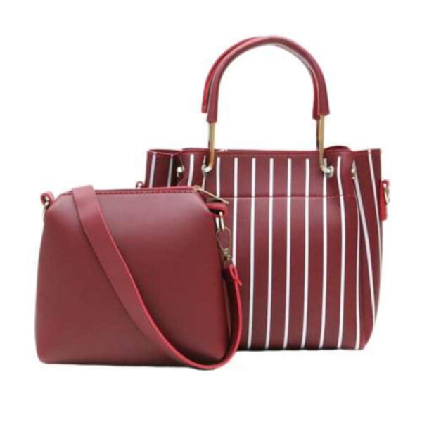 Elegent Maroon Printed Ladies Handbag