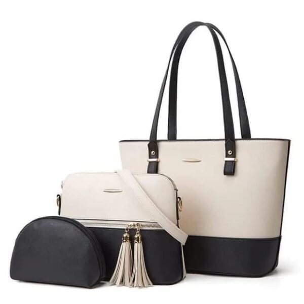 Black & White Decent Ladies Handbag